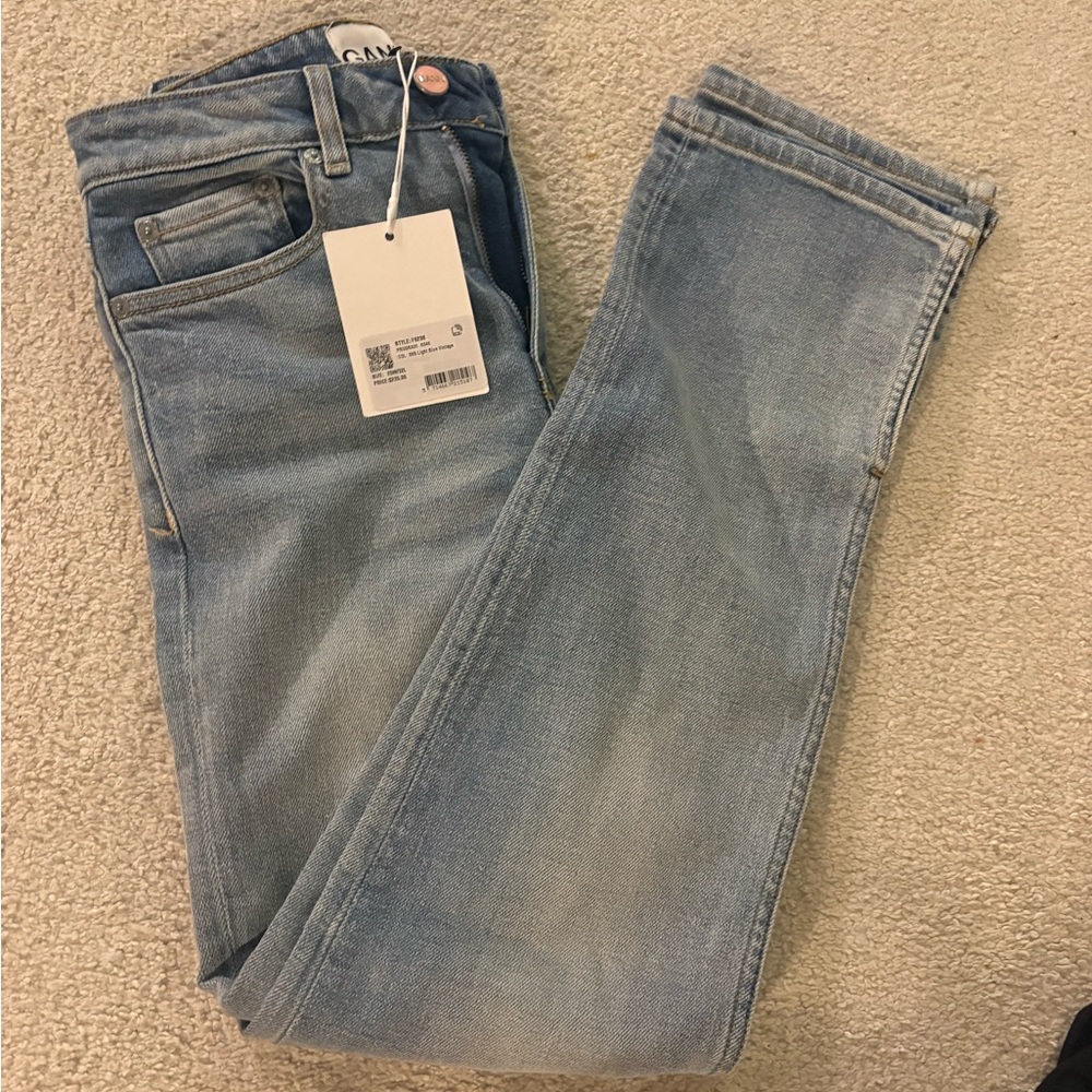 Ganni Light Blue Slim Straight Men’s Jeans